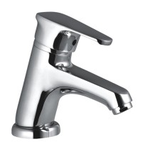 Single Lever Basin Mixer without Pop Up With 450 mm Long Braided Hoses with Base - Antik 201
