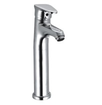 Single Lever Basin Mixer Ext. Body Without Pop Up With 450 mm Long Braided Hoses with Base - Antik 205