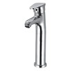 Single Lever Basin Mixer Ext. Body Without Pop Up With 450 mm Long Braided Hoses with Base - Antik 205