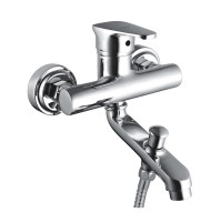 Single Lever Wall Mixer With Telephone Shower Arrangement Only - Antik 215