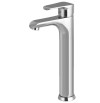 Single Lever Basin Mixer Ext. Body Without Pop Up With 450 mm Long Braided Hoses with Base - Bold 205