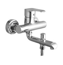 Single Lever Wall Mixer With Telephone Shower Arrangement Only - Bold 215