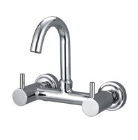 Sink Mixer With Swinging Spout Wall Mounted - Flora 147