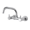 Sink Mixer With Swinging Ext. Spout Wall Mounted - Flora 151