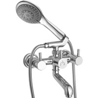 Wall Mixer with Crutch Only Arrangement Telephone Shower - Flora 159