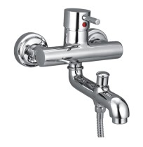 Single Lever Wall Mixer With Telephone Shower Arrangement Only - Flora 215