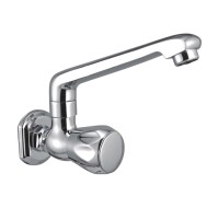 Sink Cock Swinging Spout With Flange Wall Mounted - Quantico 135