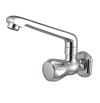 Sink Cock Swinging Spout With Flange Wall Mounted - Quantico 135