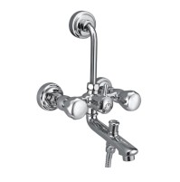 Wall Mixer 3-in-1 Arrangement for Over Head & Hand Shower - Quantico 163