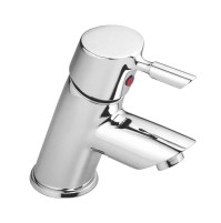 Single Lever Basin Mixer without Pop Up With 450 mm Long Braided Hoses with Base - Rienza 201