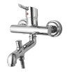 Single Lever Wall Mixer With Telephone Shower Arrangement Only - Rienza 215