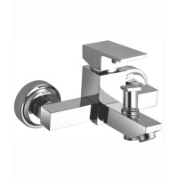 Single Lever Wall Mixer With Telephone Shower Arrangement Only - Solo 215