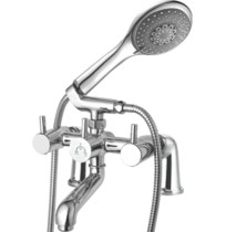 Bath Tub Mixer With Crutch Only Arrangement Telephone Shower Table Mounted - Flora 165