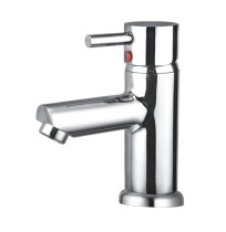 Single Lever Basin Mixer without Pop Up With 450 mm Long Braided Hoses with Base - Flora 201