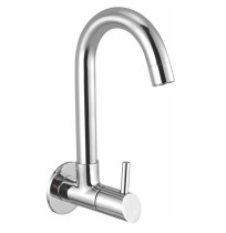 Sink Cock Swinging Spout With Flange Wall Mounted - Lucie 135