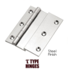 100x12x37x6MM - L and 90° Lock type Hinges 2.5mm Thickness