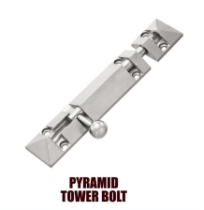 8 Inch Pyramid and Rectangle Tower Bolt